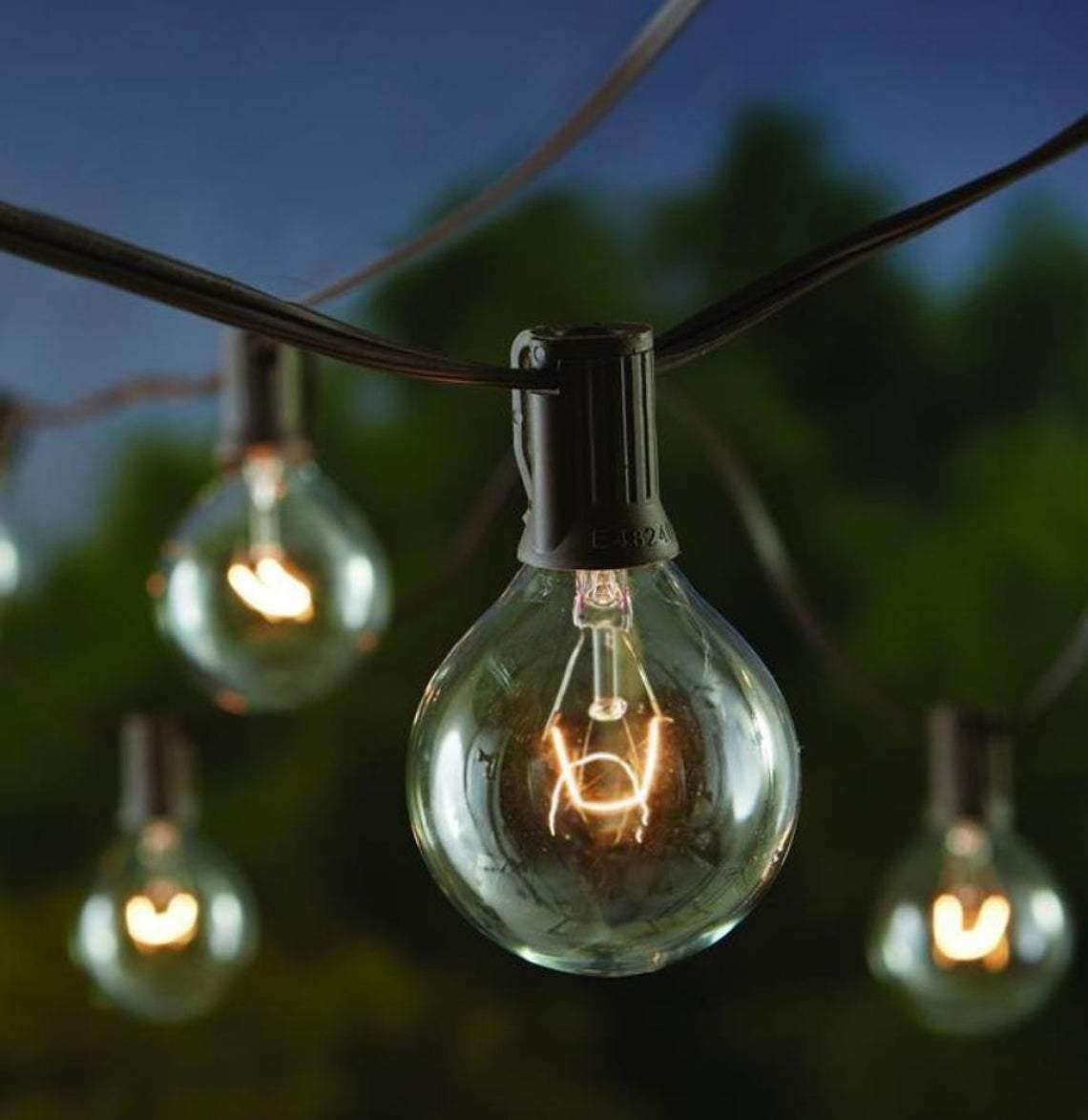 Outdoor String Lights Led Edison Bulbs -Clear Glass, Dimmable For Outdoor And Indoor Use - Decotree.co Online Shop