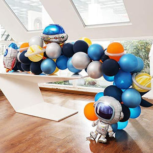 Outer Space Balloon Garland Kit, 88Pcs Universe Space Planets Party Balloon Garland Kit Included UFO Rocket Astronaut Balloons for Kids Birthday Party - Decotree.co Online Shop