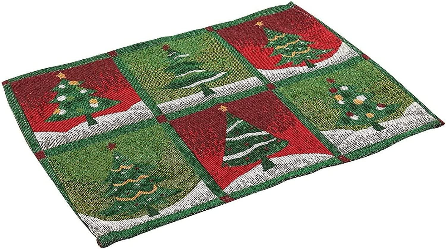 Pack of 6 Dining Table Placemats - Christmas Kitchen Table Mats - Chri ...