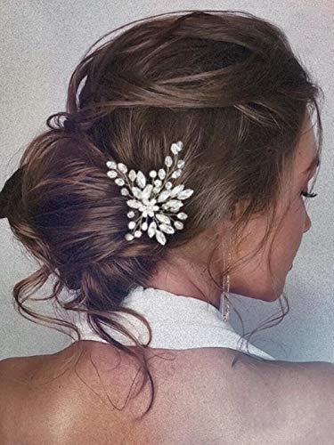 Pearl Bride Wedding Hair Pins Crystal Bridal Head Piece Rhinestones Hair Accessories - Decotree.co Online Shop