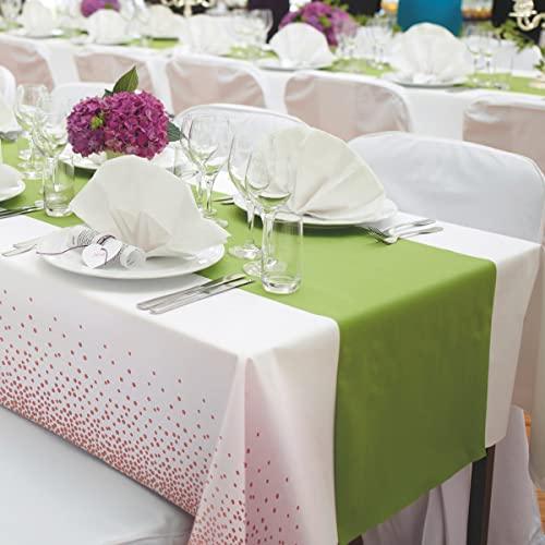 Plastic Tablecloths for Rectangle Tables, 6 Pack Disposable Party Table Cloths, Rose Gold Dot Confetti Rectangular Table Covers with 30 Balloons for Parties Wedding Bridal Shower, 54" x 108" - Decotree.co Online Shop