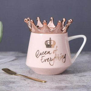 Queen Of Everything Mug with Crown - Decotree.co Online Shop