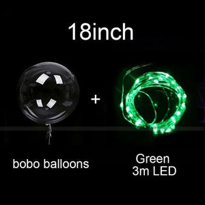 Reusable Clear Led Balloons Themed Party Decorations - Decotree.co Online Shop