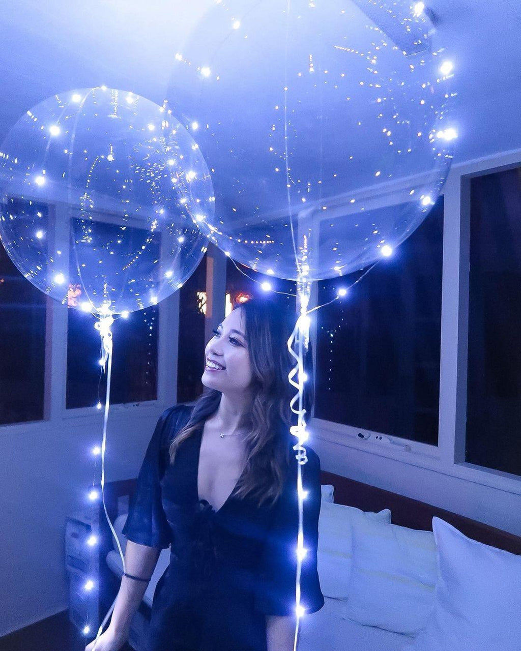 Reusable Led Bobo Balloon Bouquet Decor Ideas - Decotree.co Online Shop