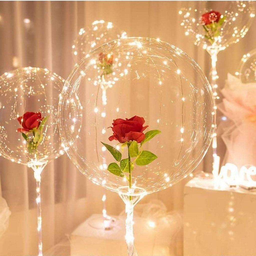 Reusable Led Bobo Balloon Flower Bouquet Party Decorations - Decotree.co Online Shop