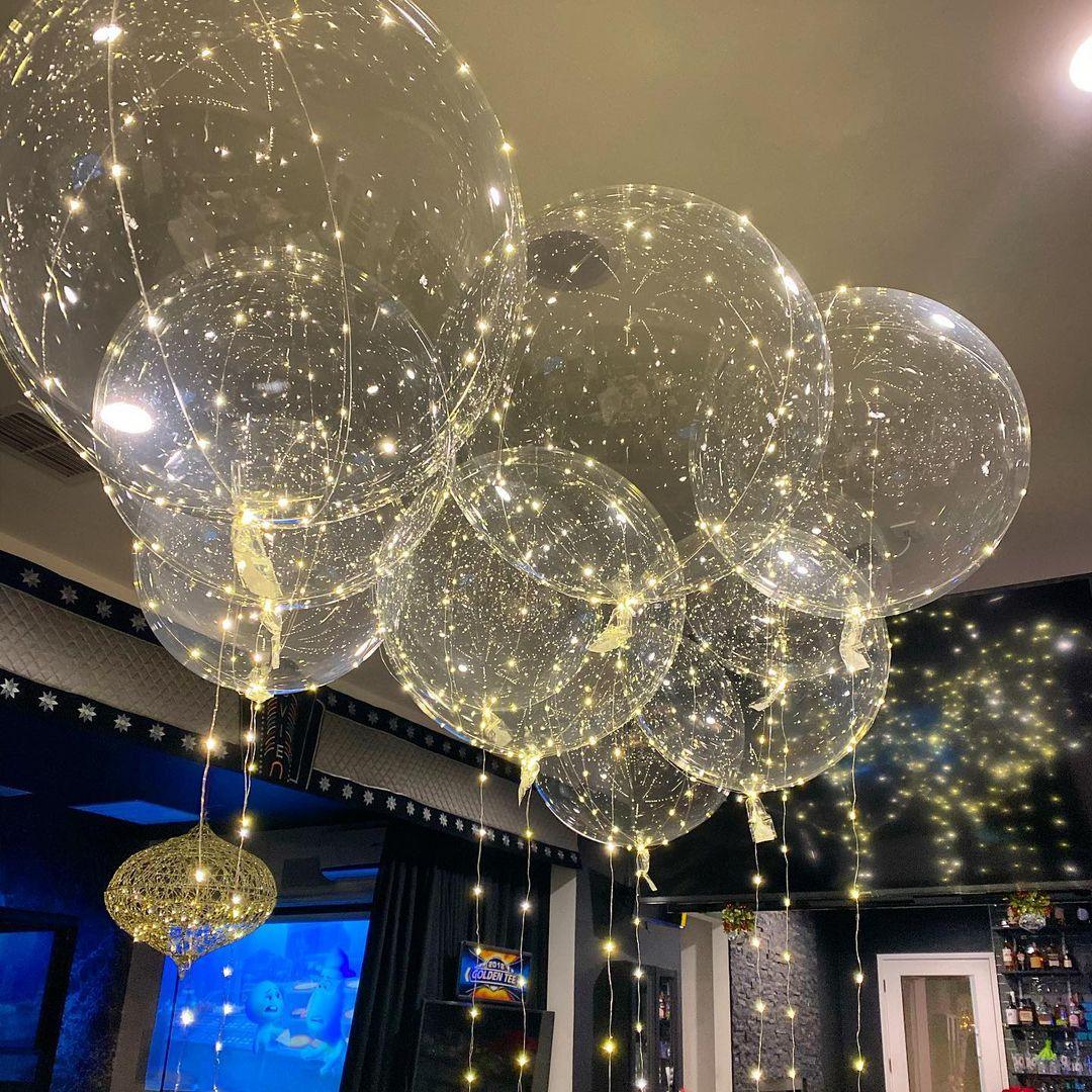 Reusable Led Clear Balloons Decoration Ideas - Decotree.co Online Shop