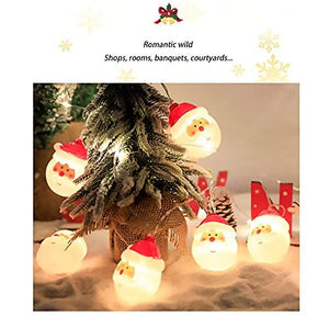 Santa Claus String Lights, Remote Control Battery Box, led Lights, Christmas Tree Decoration Lights (Without Batteries) - Decotree.co Online Shop