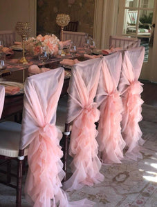 Satin Chair Covers for Weddings, Baby Shower, Quinceaneras, Sweet 16 - Decotree.co Online Shop