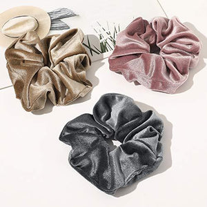 Scrunchies Hair Ties Accessories for Girls Women's Hair Big Velvet Cute Scrunchy Large Jumbo Giant Huge Scrunchie Bulk Pack Hairbands For Thick Curly Hair - Decotree.co Online Shop