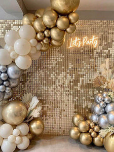 Shimmer Wall Backdrop, Square Sequin Wall Panels Shimmer Backdrop, Easy Setup Birthday/Wedding/Event/Theme Party Decorations - Decotree.co Online Shop