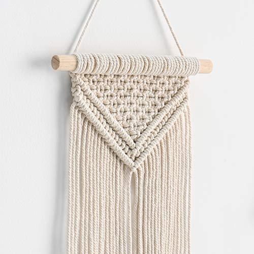 Small Macrame Wall Hanging, 3pcs Art Woven Wall Decor Boho Home Chic Decoration - Decotree.co Online Shop