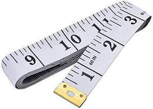 Soft Tape Measure Double Scale Body Sewing Flexible Ruler for Weight Loss Measurement Sewing Tailor Craft Vinyl Ruler 60-inch（White） - Decotree.co Online Shop