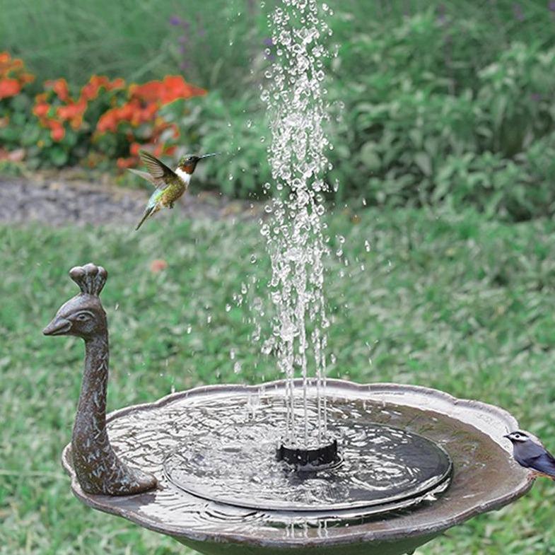 Solar Garden Fountain Solar Powered Fountain Pump for Bird Bath, Garden - Decotree.co Online Shop