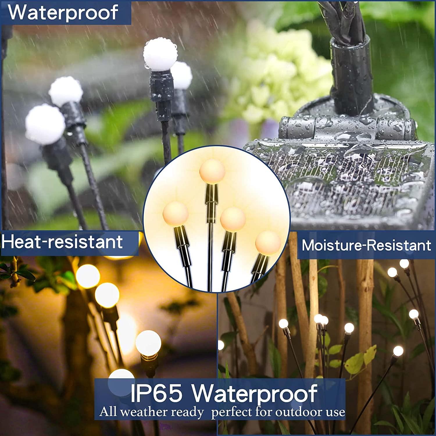 Solar Garden Lights -Solar Swaying Light, Sway by Wind, Solar Outdoor Lights, Yard Patio Pathway Decoration - Decotree.co Online Shop