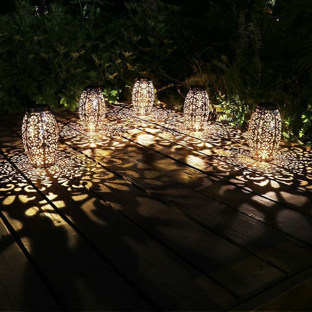 Solar Lantern Lights for Hanging or Table Outdoor Solar Light for Patio Courtyard Garden - Decotree.co Online Shop