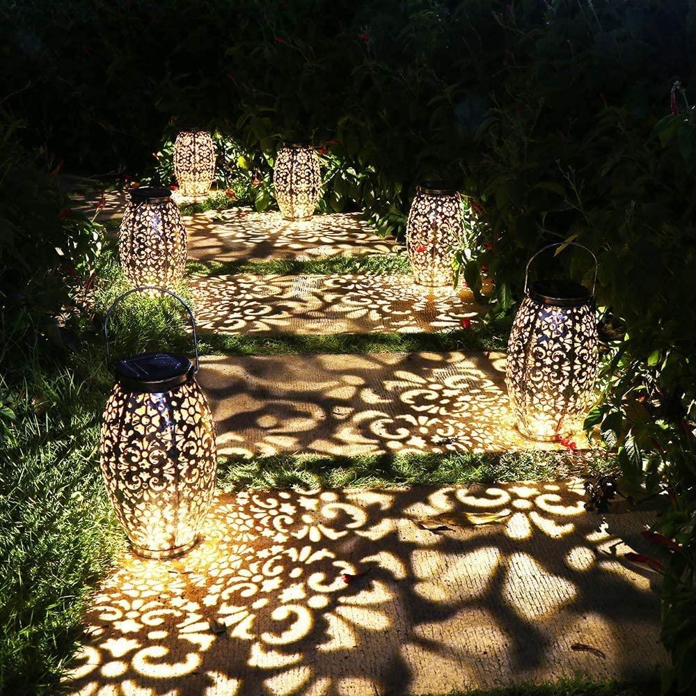 Solar Lantern Lights for Hanging or Table Outdoor Solar Light for Patio Courtyard Garden - Decotree.co Online Shop