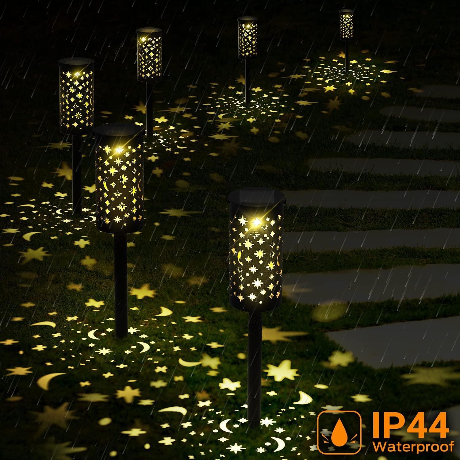 Solar Outdoor Lights Pathway - 6 Pack Christmas LED Landscape Light Solar Garden Lights Waterproof - Decotree.co Online Shop