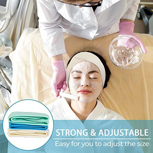 Spa Facial Headband Make Up Wrap Head Terry Cloth Headband Adjustable Towel for Face Washing, Shower, 3 Pieces (Blue, Green, Yellow) - Decotree.co Online Shop