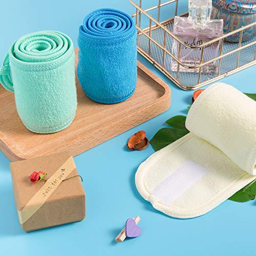 Spa Facial Headband Make Up Wrap Head Terry Cloth Headband Adjustable Towel for Face Washing, Shower, 3 Pieces (Blue, Green, Yellow) - Decotree.co Online Shop