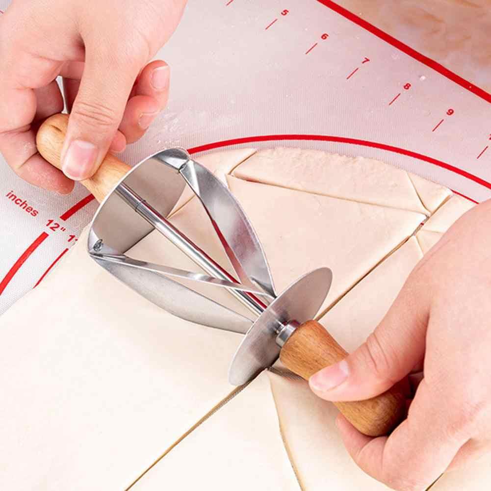 Stainless Steel Croissant Cutter Rolling Pin - Decotree.co Online Shop