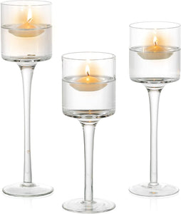 Tea Light Holder Votive Centerpieces - Glass Candle Holders Bulk for Wedding Table Centerpiece - Decotree.co Online Shop