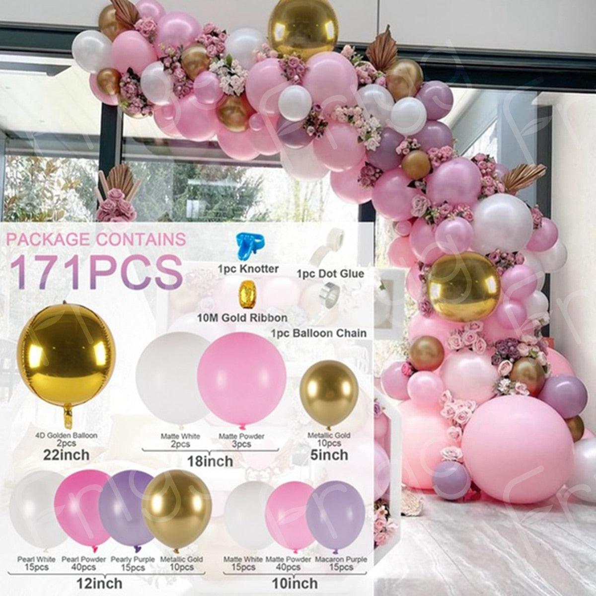 The Most Popular 60 Balloon Garland Arch Wedding Birthday Balloons Decorations - Decotree.co Online Shop