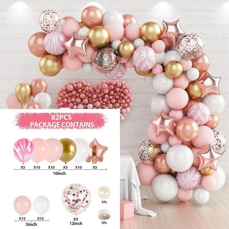 The Most Popular 60 Balloon Garland Arch Wedding Birthday Balloons Decorations - Decotree.co Online Shop