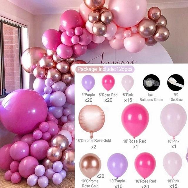 The Most Popular 60 Balloon Garland Arch Wedding Birthday Balloons Decorations - Decotree.co Online Shop