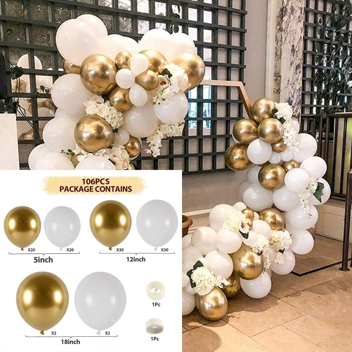 The Most Popular 60 Balloon Garland Arch Wedding Birthday Balloons Decorations - Decotree.co Online Shop