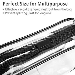 TSA Approved Toiletry Bag, Clear Makeup Bag Waterproof Quart Size Bag, Travel Makeup Cosmetic Bag for Women - Decotree.co Online Shop