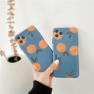 Vintage Oranges iPhone 13 12 11 Pro Max case iPhone 13 12 mini case iPhone XR case iPhone XS Max Case iPhone 7 Plus 8 Plus - Decotree.co Online Shop