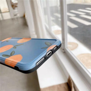 Vintage Oranges iPhone 13 12 11 Pro Max case iPhone 13 12 mini case iPhone XR case iPhone XS Max Case iPhone 7 Plus 8 Plus - Decotree.co Online Shop