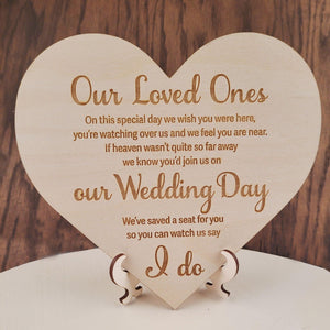 Wedding Day Remembrance Memorial Set - Personalized Chairs for Loved Ones - Decotree.co Online Shop