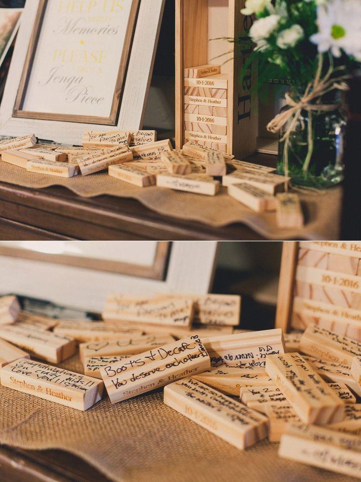 Wedding Jenga Guest book, Build A Memory Block Alternative Wedding Guest Book, Unique Signs for Weddings - Decotree.co Online Shop