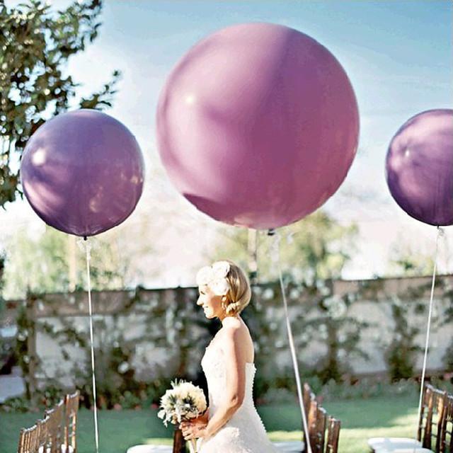 White 36" inch Big Giant Balloons for Greenery Garland - Perfect for Minimalist Rustic Wedding Celebrations - Decotree.co Online Shop