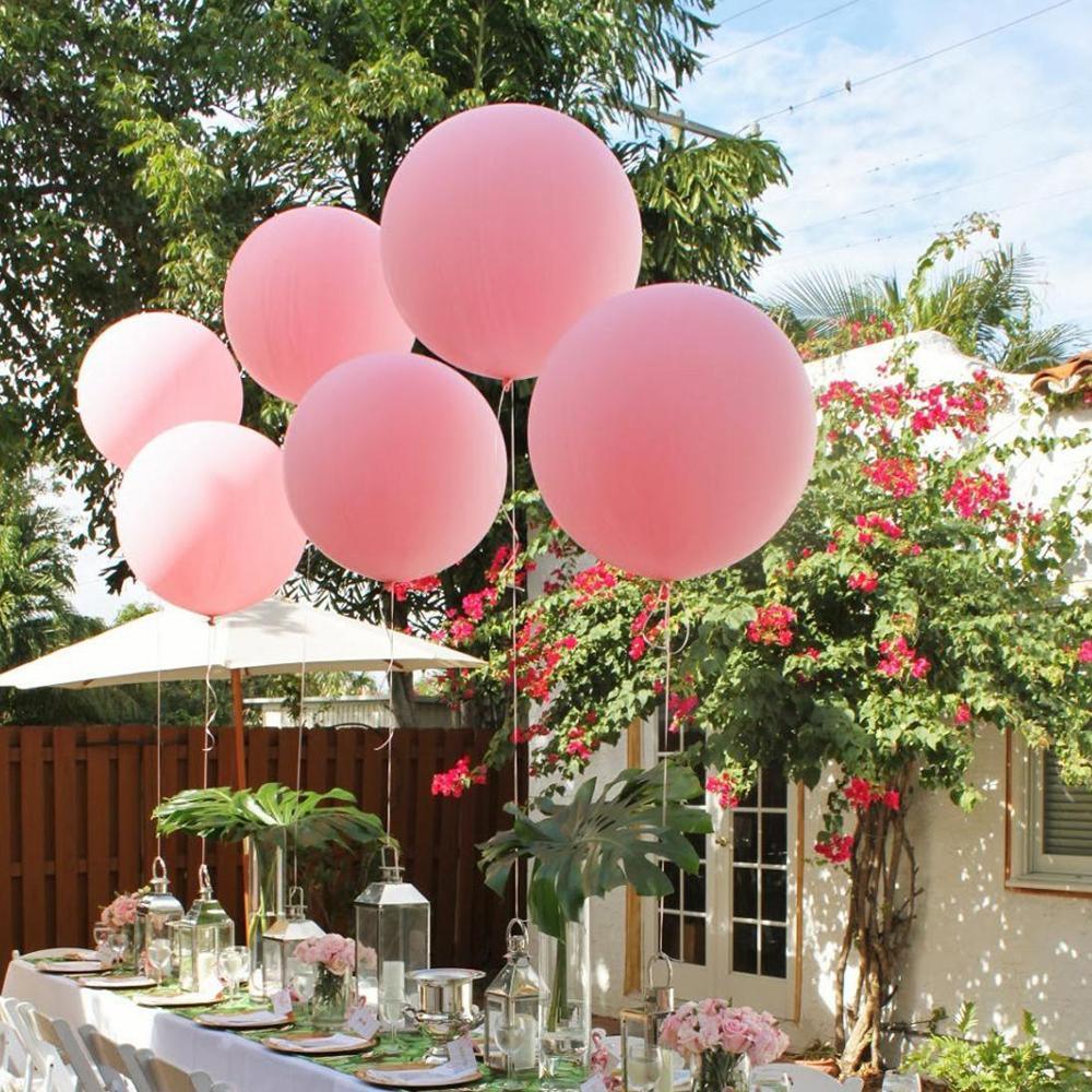 White 36" inch Big Giant Balloons for Greenery Garland - Perfect for Minimalist Rustic Wedding Celebrations - Decotree.co Online Shop