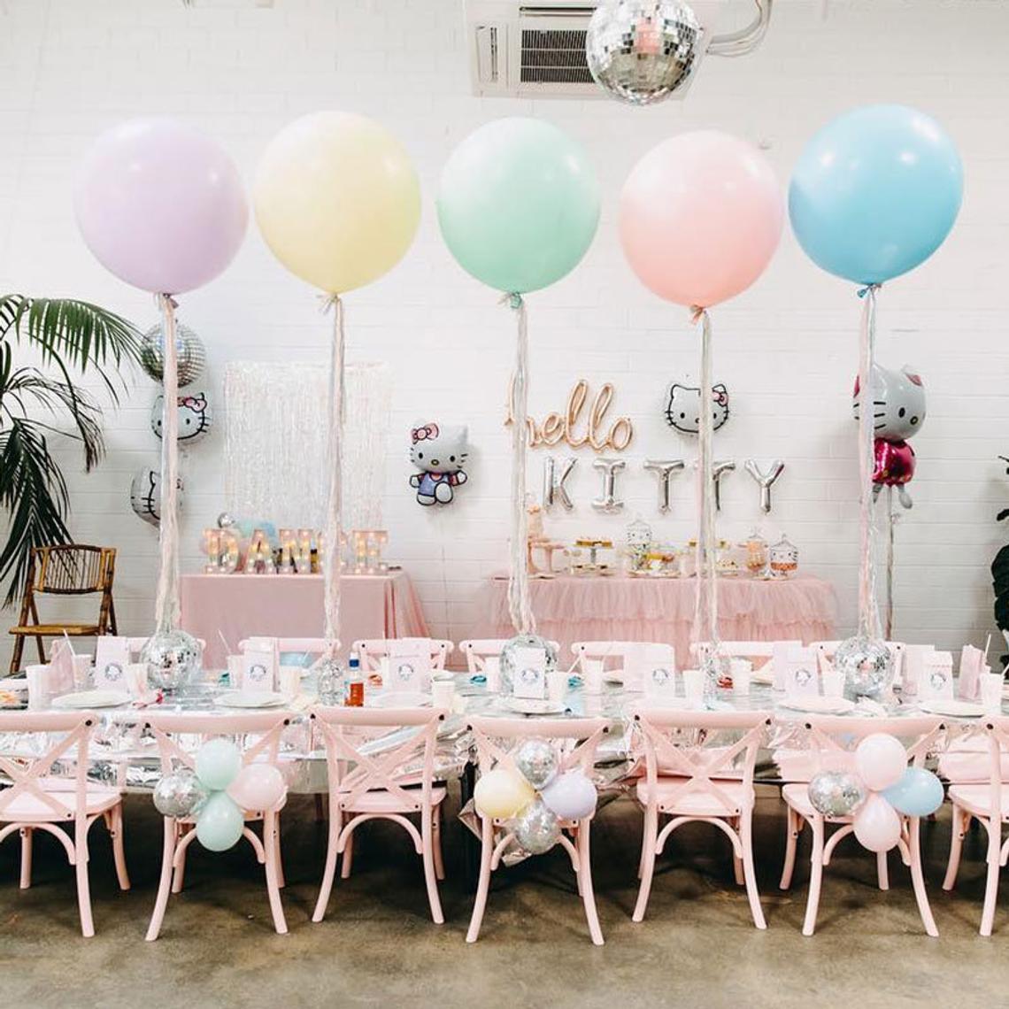 White 36" inch Big Giant Balloons for Greenery Garland - Perfect for Minimalist Rustic Wedding Celebrations - Decotree.co Online Shop