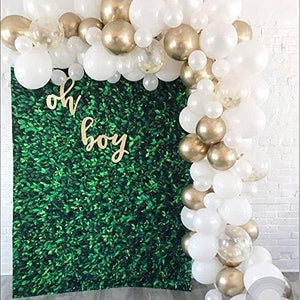 White and Gold Balloon Garland Kit, 60PCS Balloon Garland Including White, Chrome Gold & Confetti Balloons Decorations - Decotree.co Online Shop