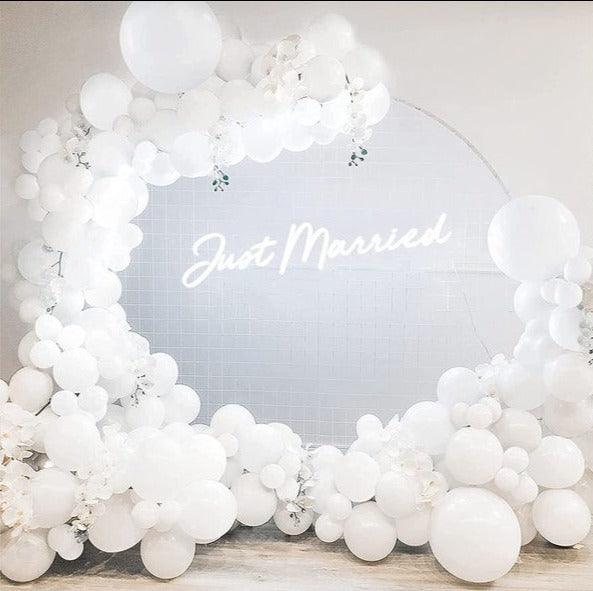 White Balloon Garland Kit 115PCS White Latex Balloons Arch Wedding Baby Shower Party Decor - Decotree.co Online Shop