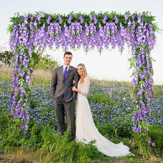 Wisteria Hanging Flowers Fake Flower Garland Artificial Wisteria Vines Wedding Party Wall Decorations - Decotree.co Online Shop