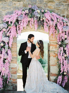 Wisteria Hanging Flowers Fake Flower Garland Artificial Wisteria Vines Wedding Party Wall Decorations - Decotree.co Online Shop