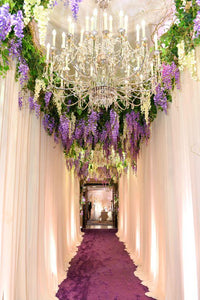 Wisteria Hanging Flowers Fake Flower Garland Artificial Wisteria Vines Wedding Party Wall Decorations - Decotree.co Online Shop